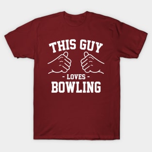 This guy loves bowling T-Shirt